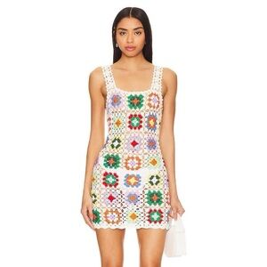 Lovers & Friends crochet mini dress